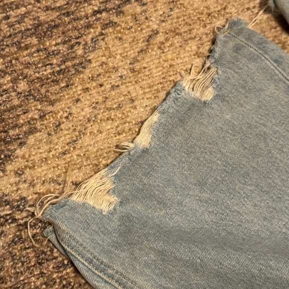 Flying Monkey Light Blue Distressed Flare Jeans - Picture 6 of 7